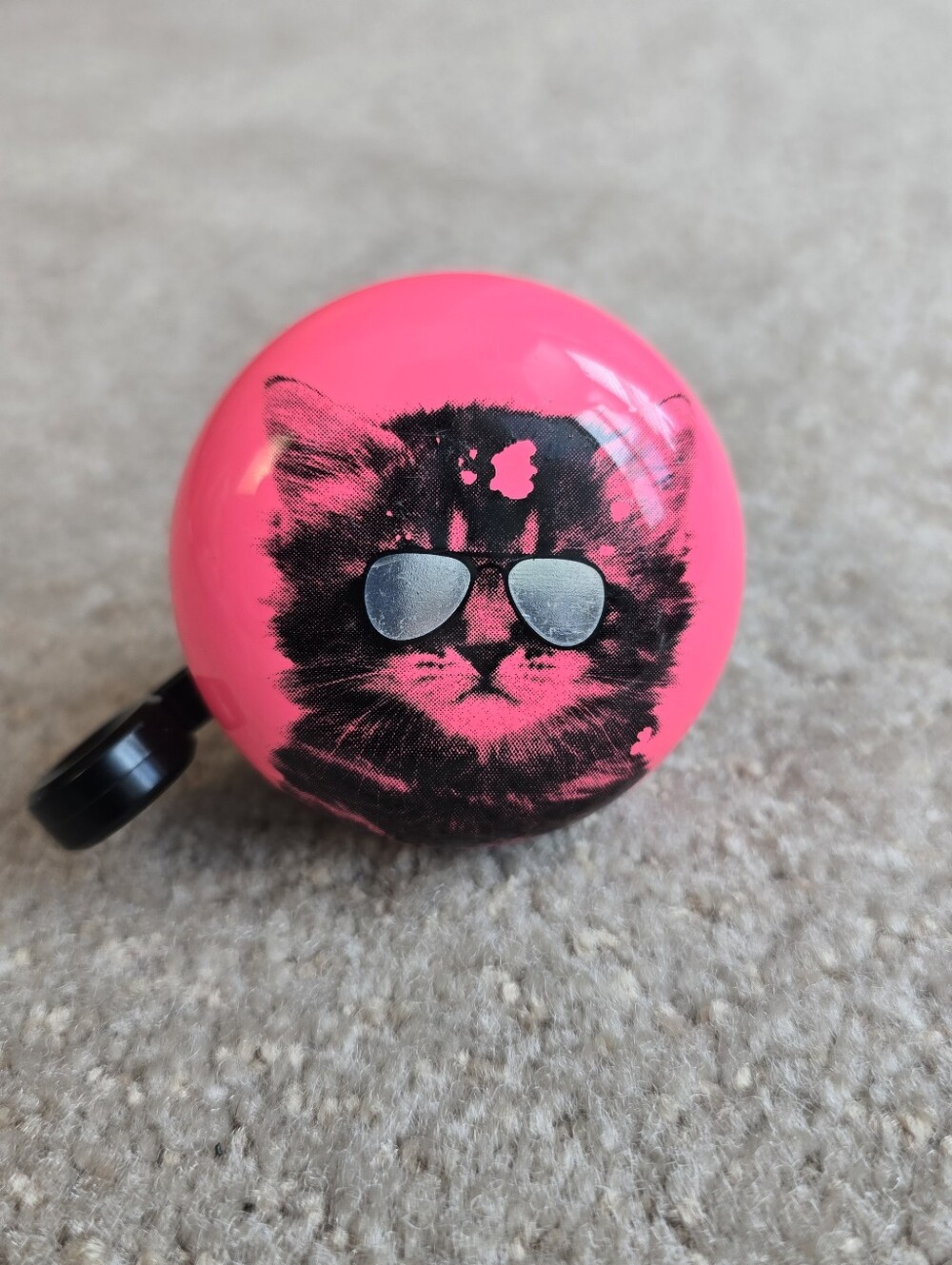 Electra Bicycle Bell Pink Cool Cat Universal Handlebar Ringer Retro